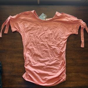 Pink colored t shirt
